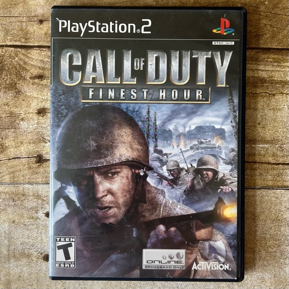 Call of Duty Finest Hour PS2 Case with BLACK Game Disc Sony PlayStation 2 - Picture 4 of 5
